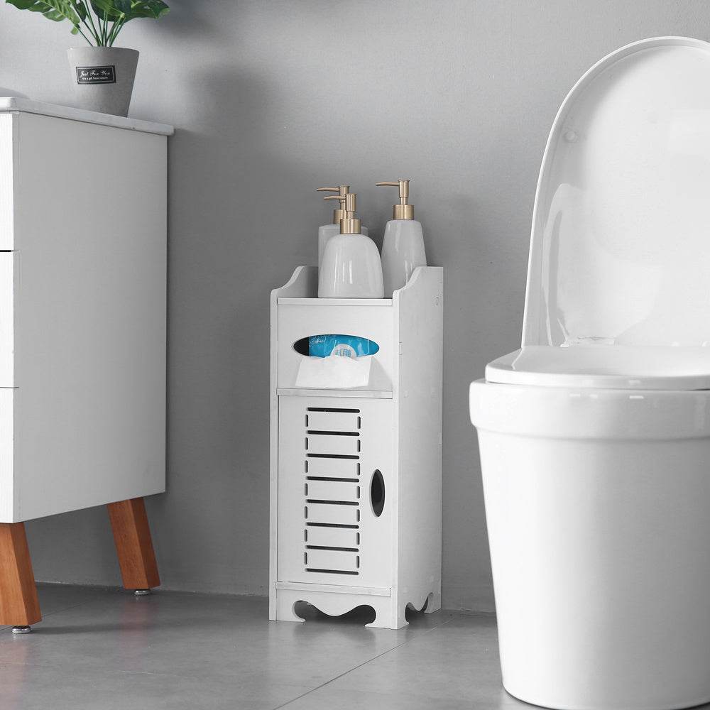 21cm White Bathroom Storage Cabinet - Mahovastore