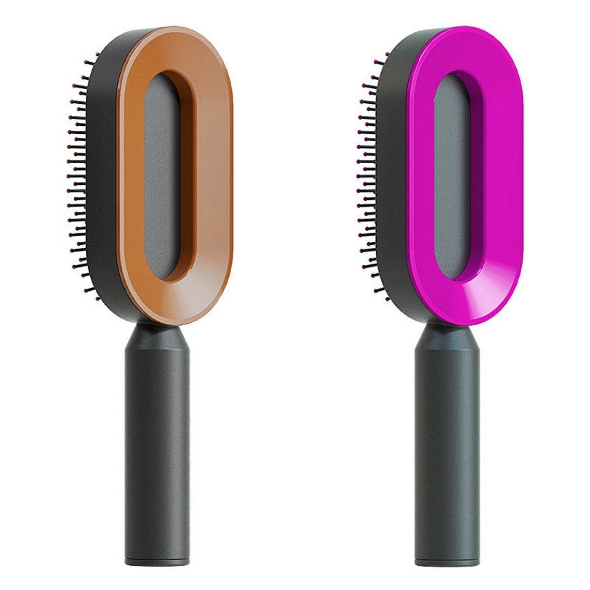Self Cleaning Hair Brush with Scalp Massage & Detangling - Mahovastore