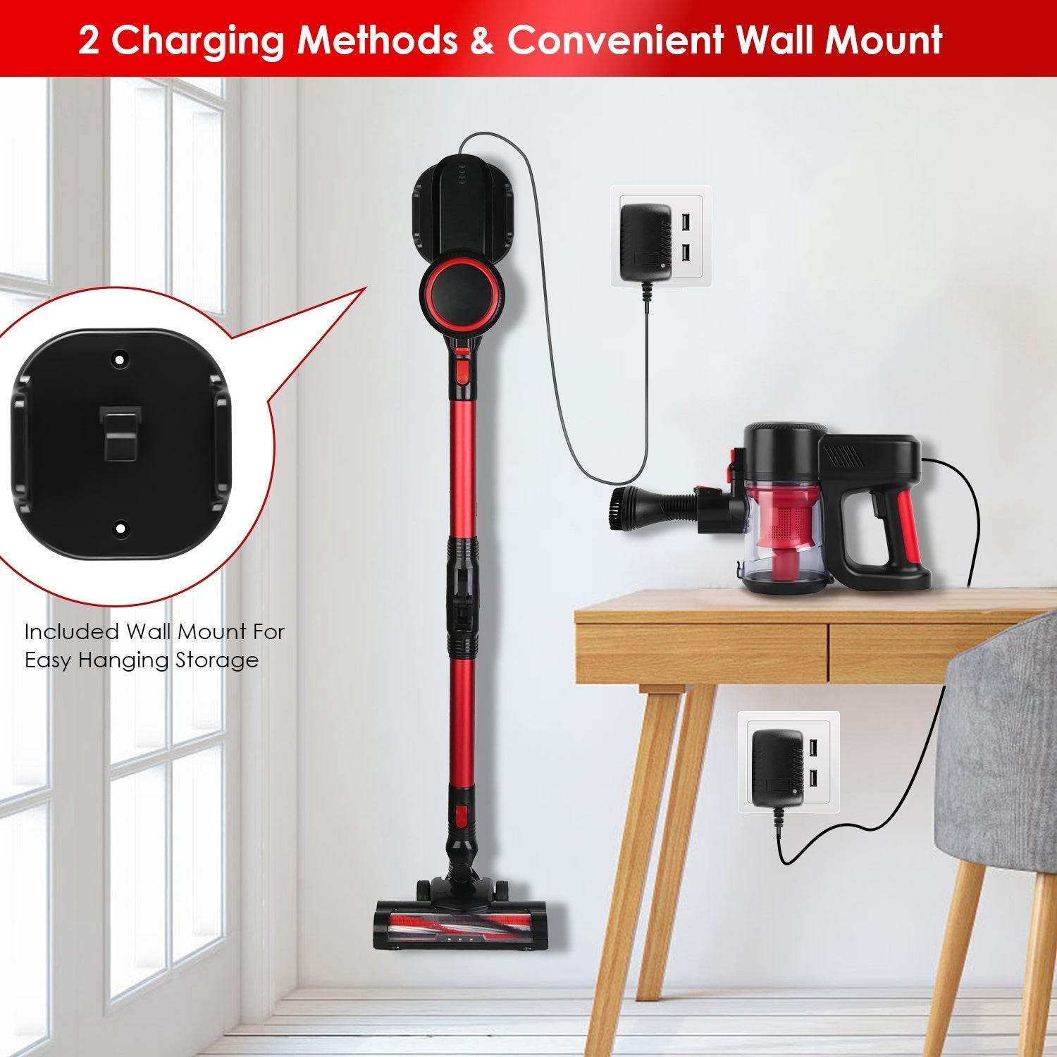 Best Handheld Vacuum Cleaner – 12000PA Cordless with LED Light - Mahovastore