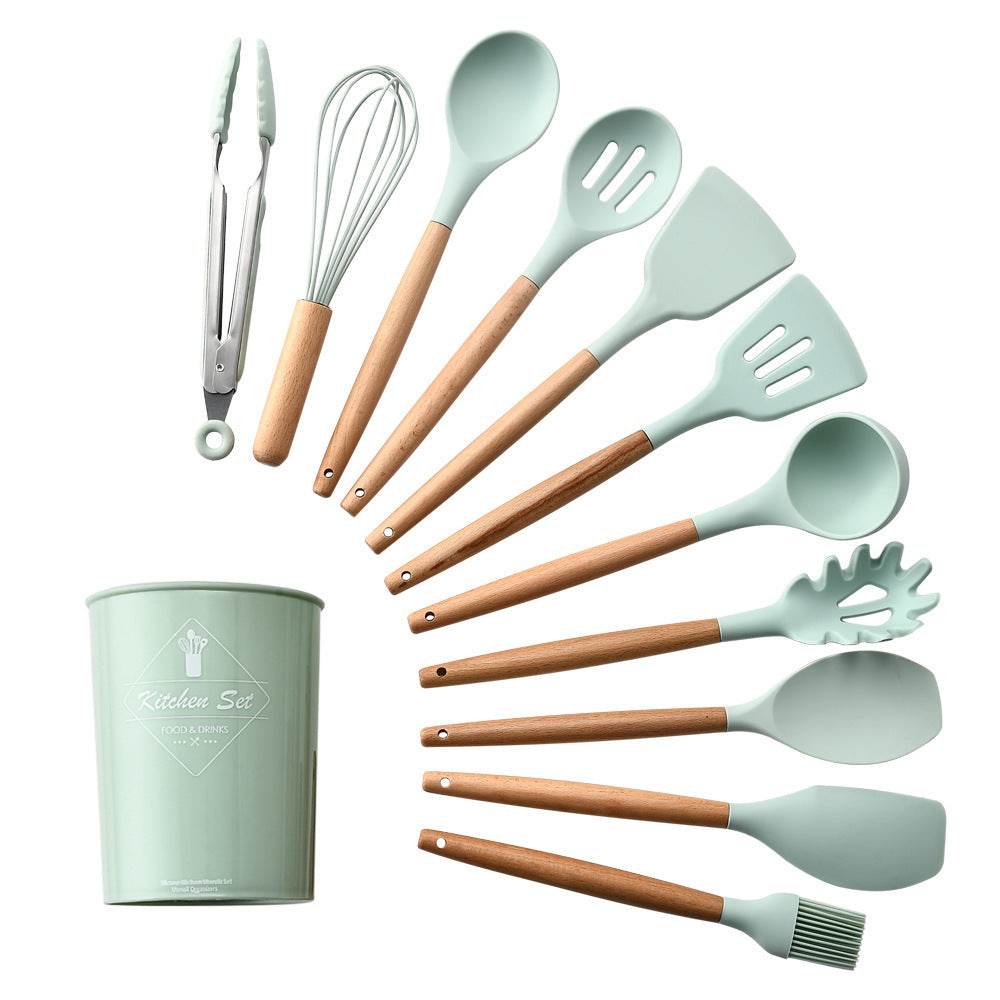 Silicone & Wood Kitchen Set - Mahovastore