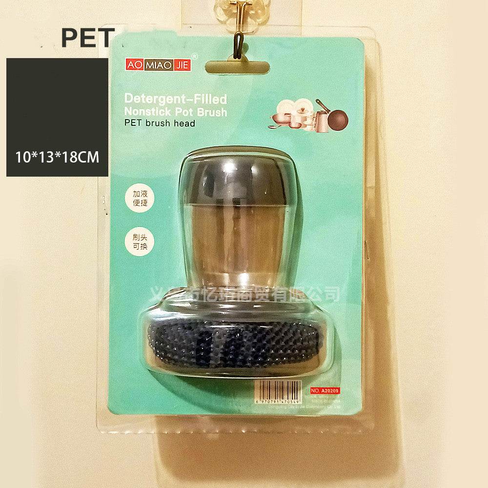 Kitchen Soap Dispensing Palm Brush for Easy Dish Cleaning - Mahovastore