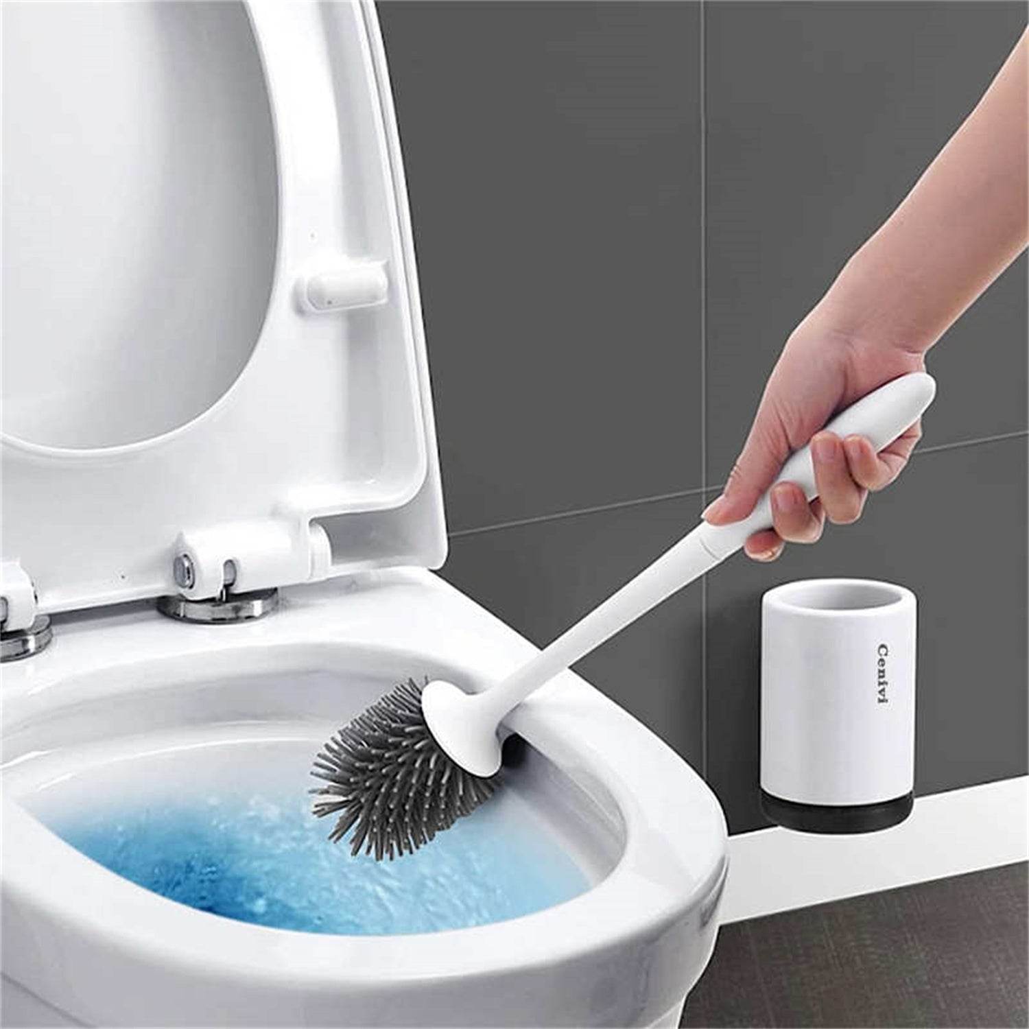 Simple Home Toilet Brush and Holder Set for Cleaning - Mahovastore