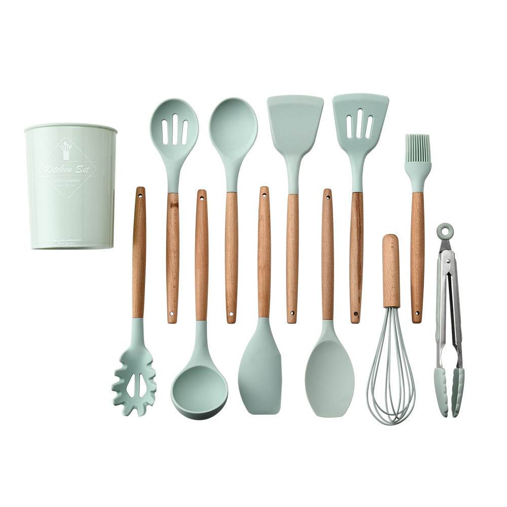 Silicone & Wood Kitchen Set - Mahovastore