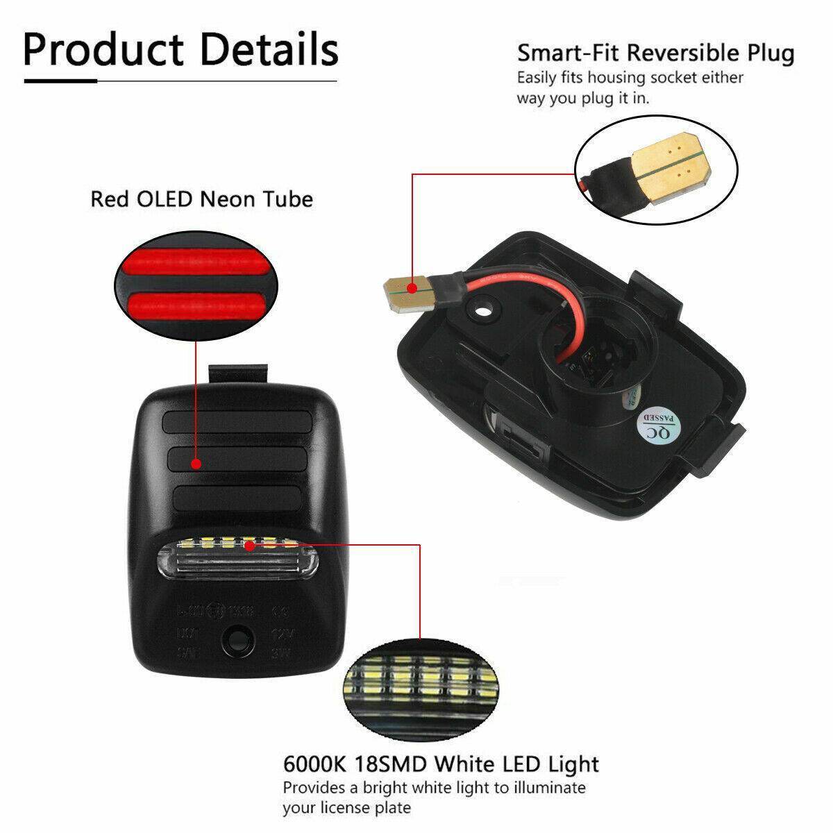 LED License Plate Light Lamp - Mahovastore