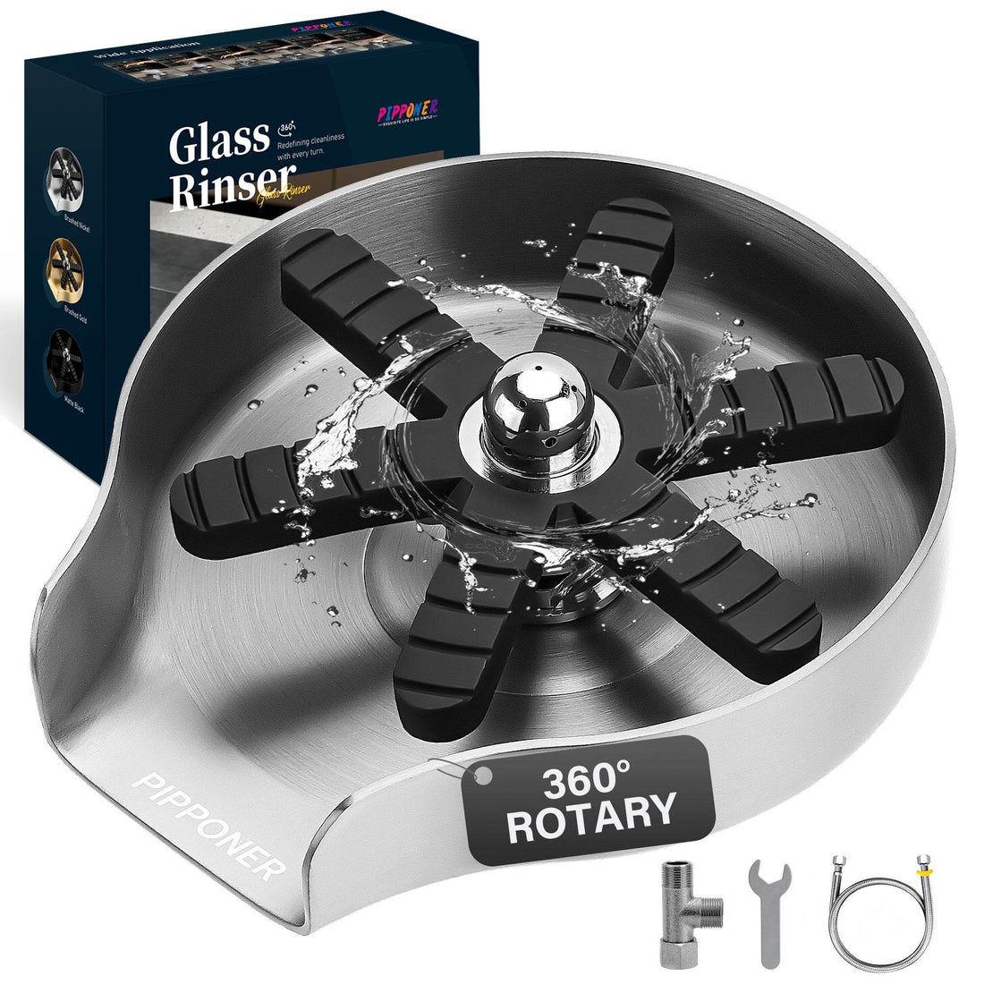 Glass Rinser 360° Jet – Fast & Easy Sink Rinsing Tool - Mahovastore