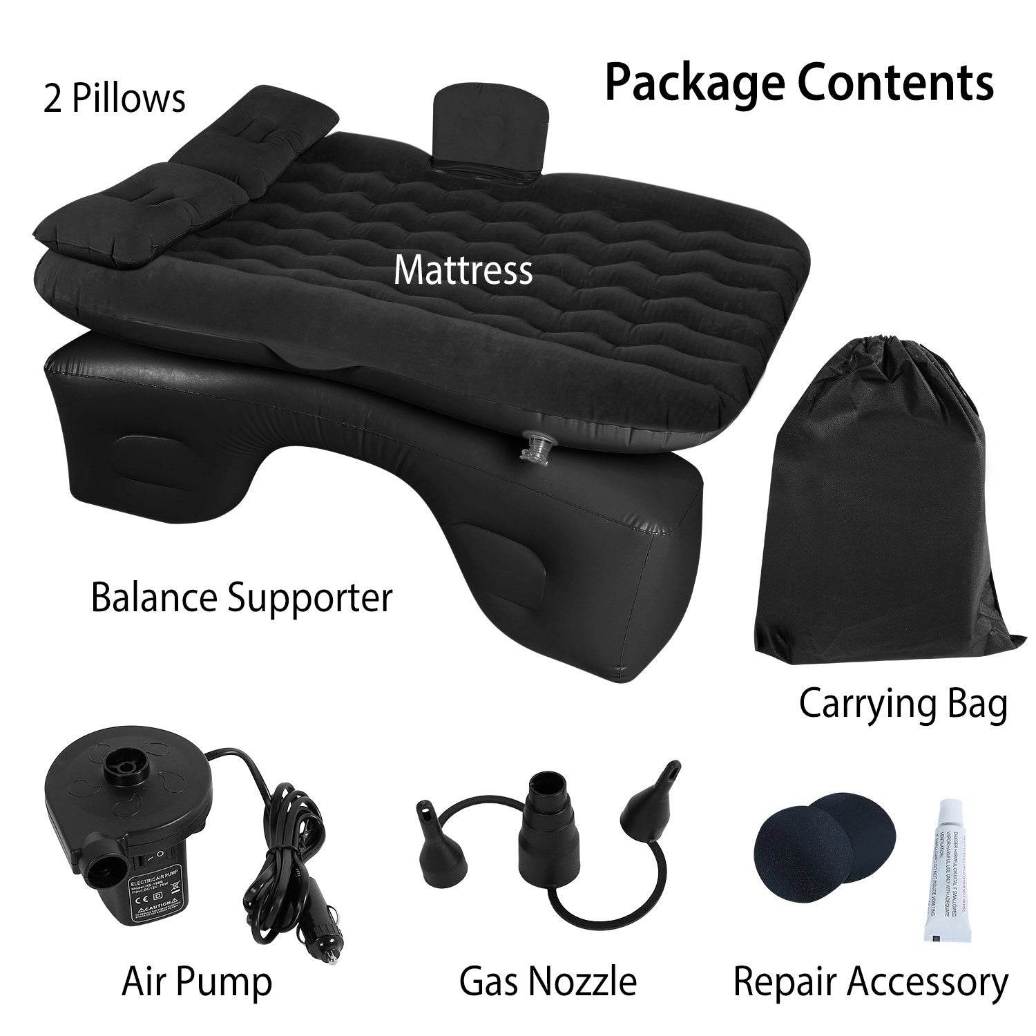 Portable Flocked Car Air Bed - Mahovastore