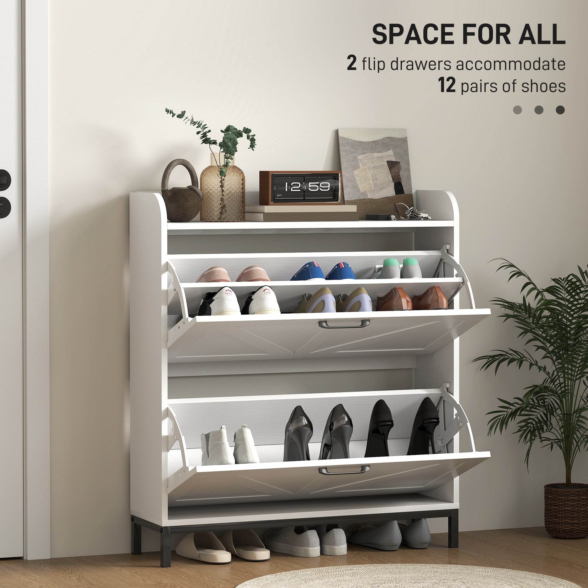 Narrow Shoe Storage Cabinet - Mahovastore
