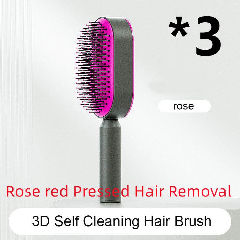 Self Cleaning Hair Brush with Scalp Massage & Detangling - Mahovastore