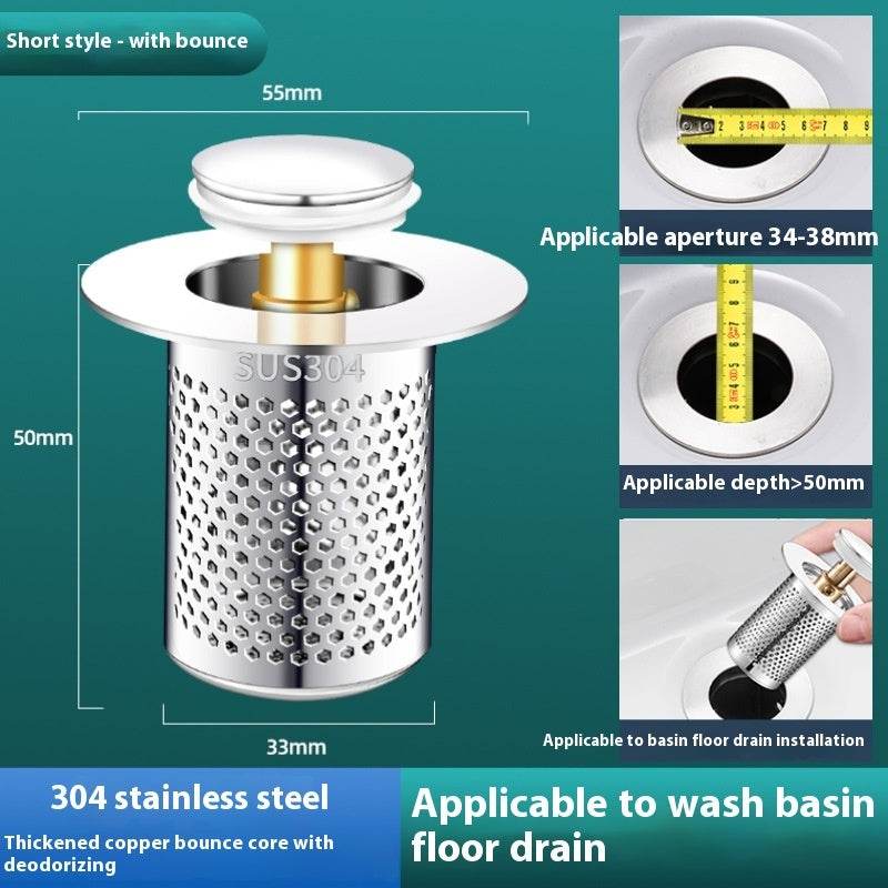 Drain Basin: Wash Basin Drainer with Bouncing Core Feature - Mahovastore