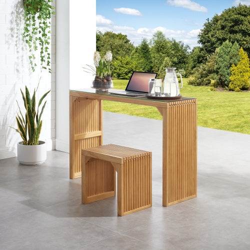 Pine Dining Table & Bench Set - Mahovastore