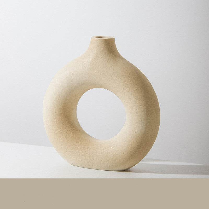 Frosted Unglazed Biscuit Vase - Mahovastore