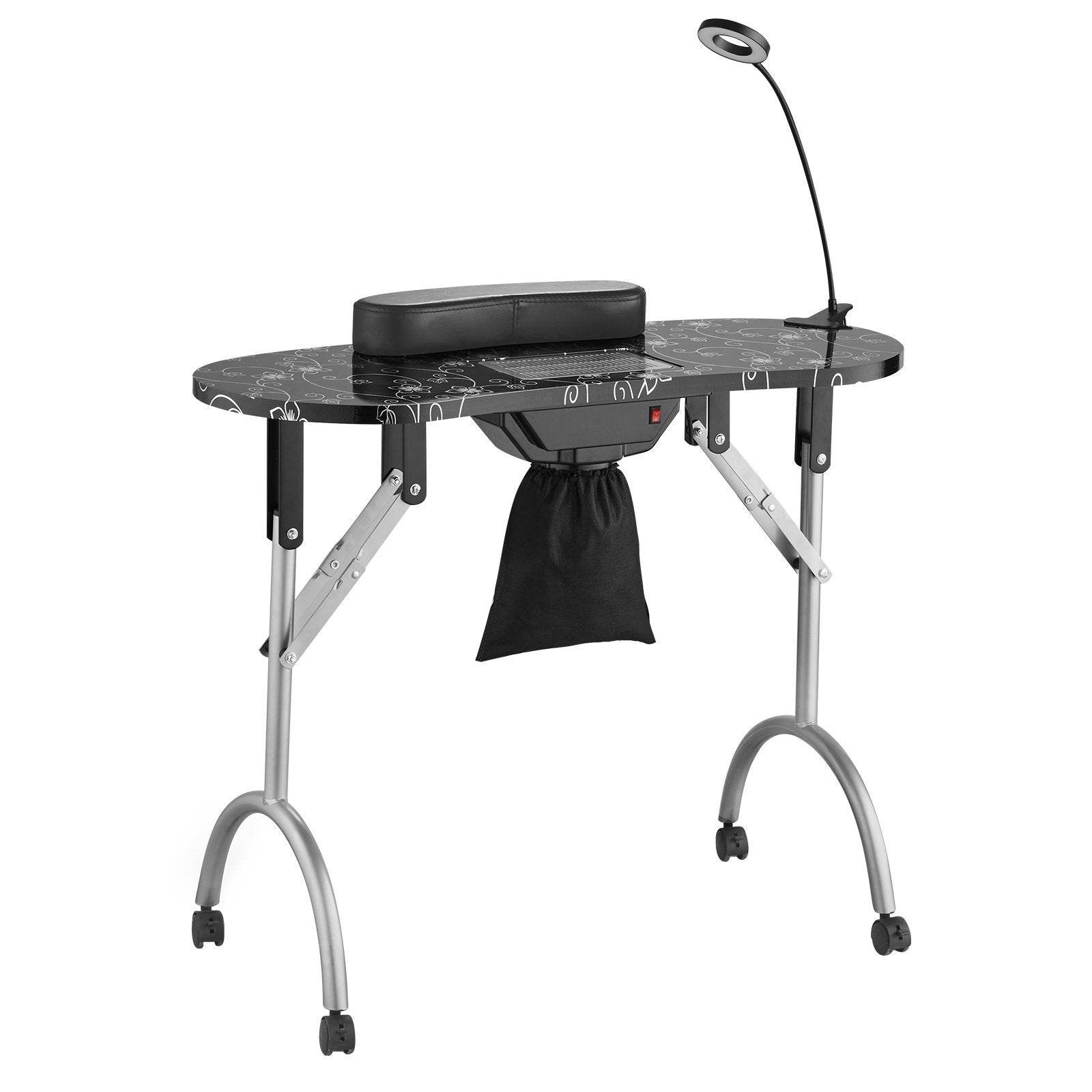 Portable Manicure Table with Electric Dust Collector – Compact - Mahovastore