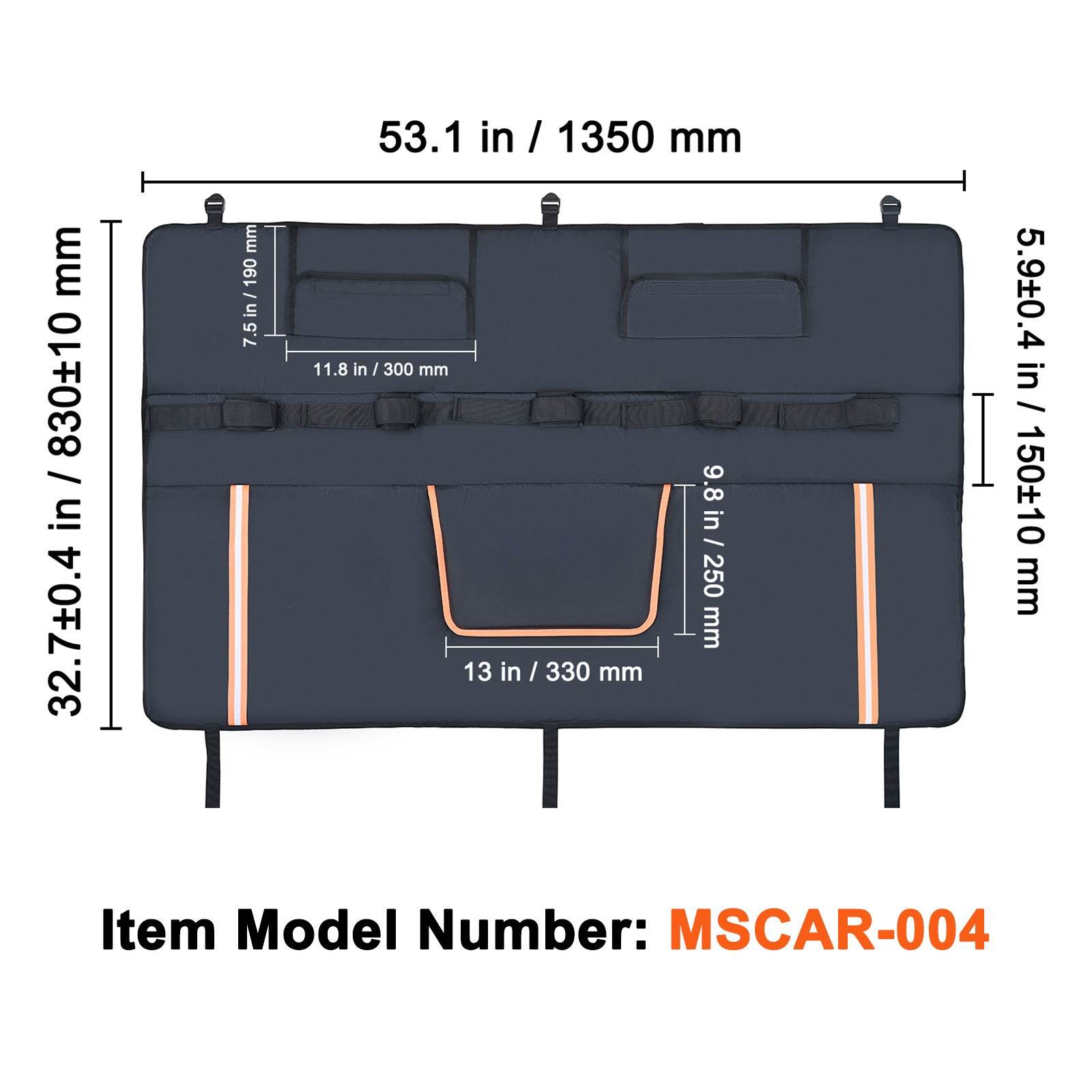 VEVOR 53-inch Bike Tailgate Pad - Mahovastore