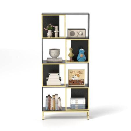 4-Tier Industrial Bookshelf - Mahovastore
