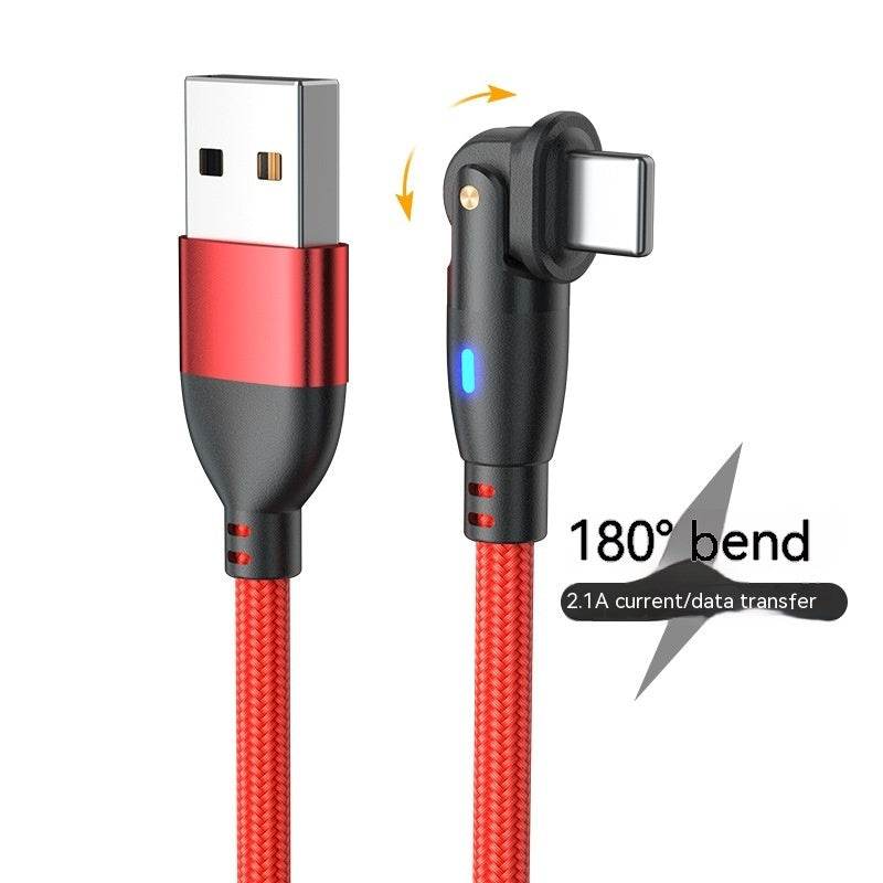 180° Bending Fast Charge Data Cable - Best Charging Cables for You - Mahovastore