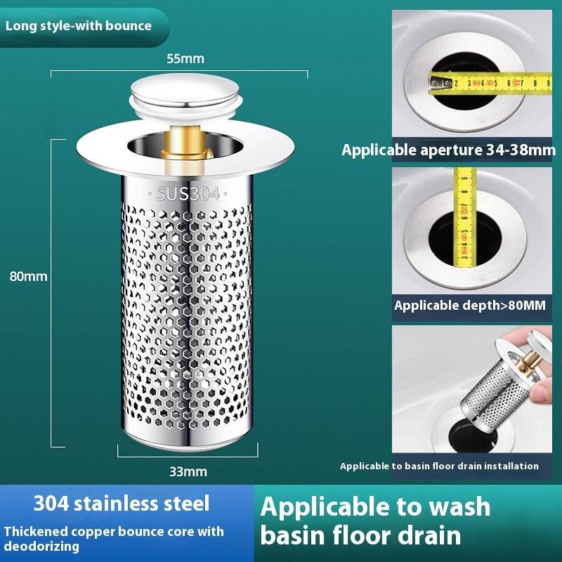 Drain Basin: Wash Basin Drainer with Bouncing Core Feature - Mahovastore