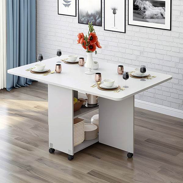 Folding Drop-Leaf Dining Table - Mahovastore