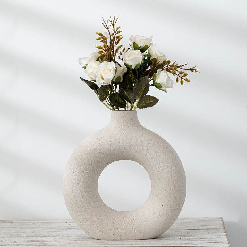 Frosted Unglazed Biscuit Vase - Mahovastore