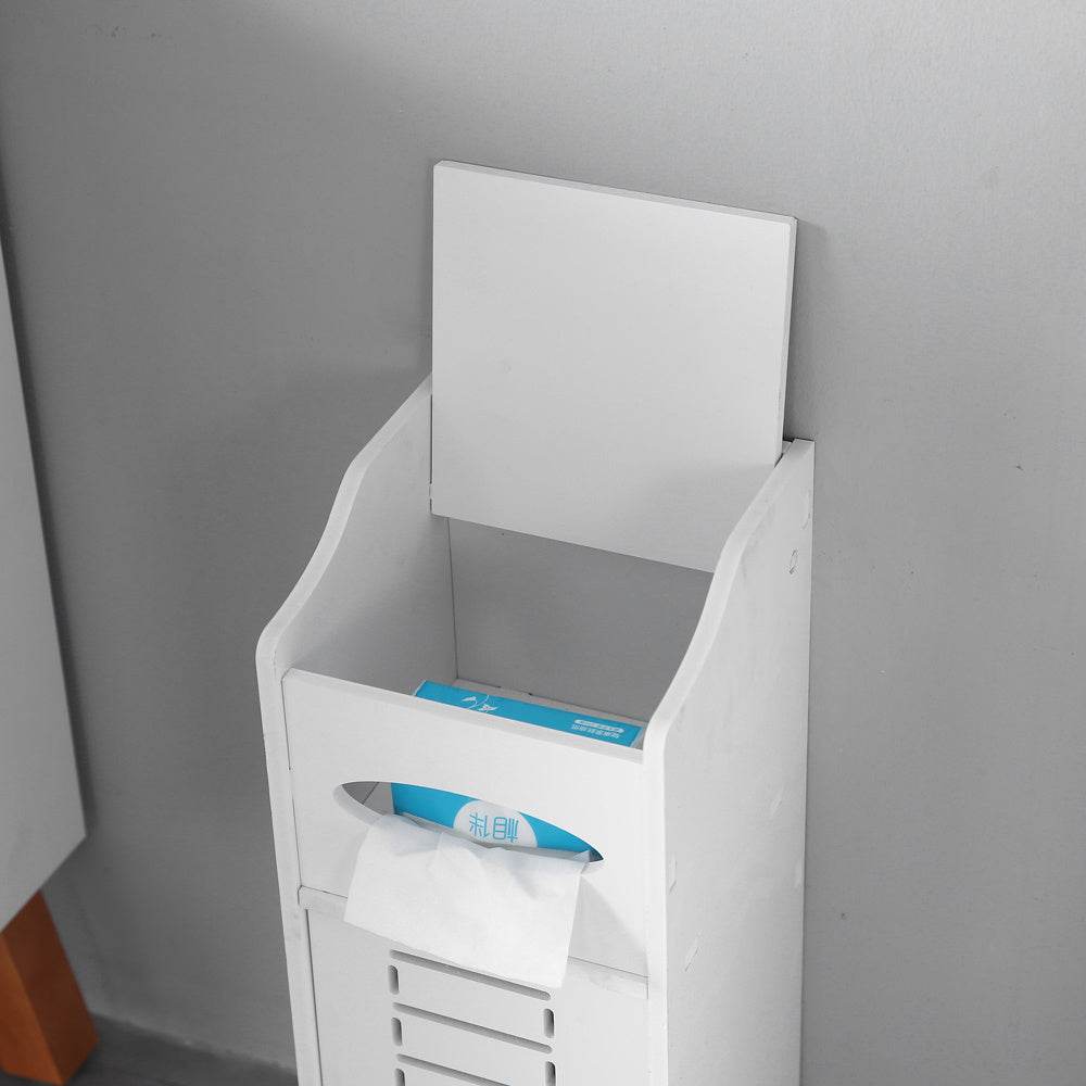 21cm White Bathroom Storage Cabinet - Mahovastore