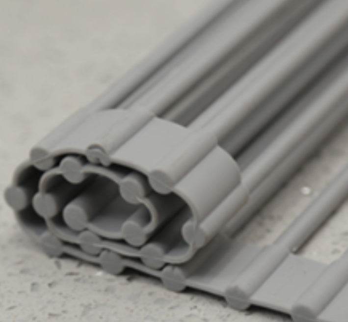 Folding Stainless Steel Kitchen Rack – Space-Saving Storage - Mahovastore