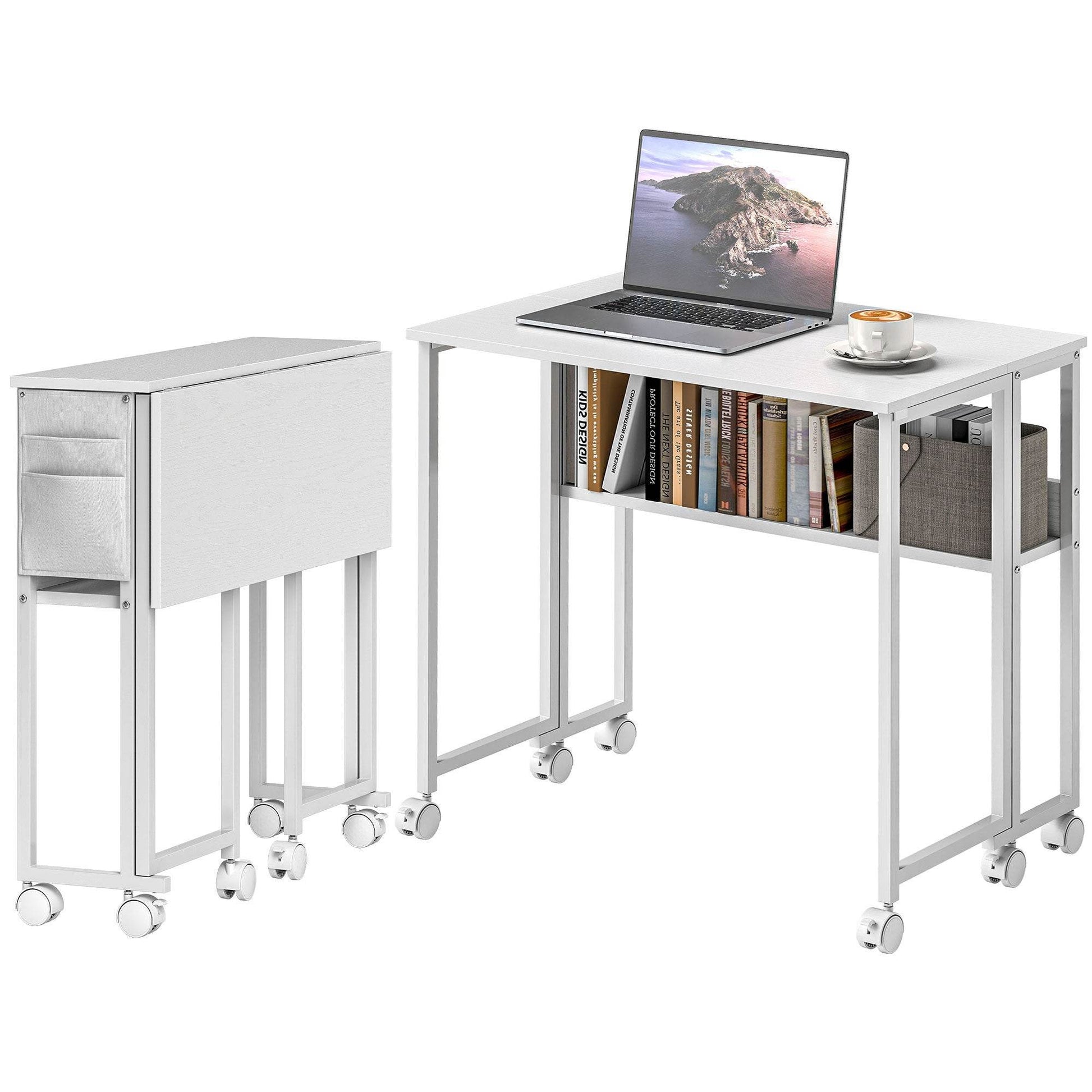 Mobile Folding Computer Desk - Mahovastore