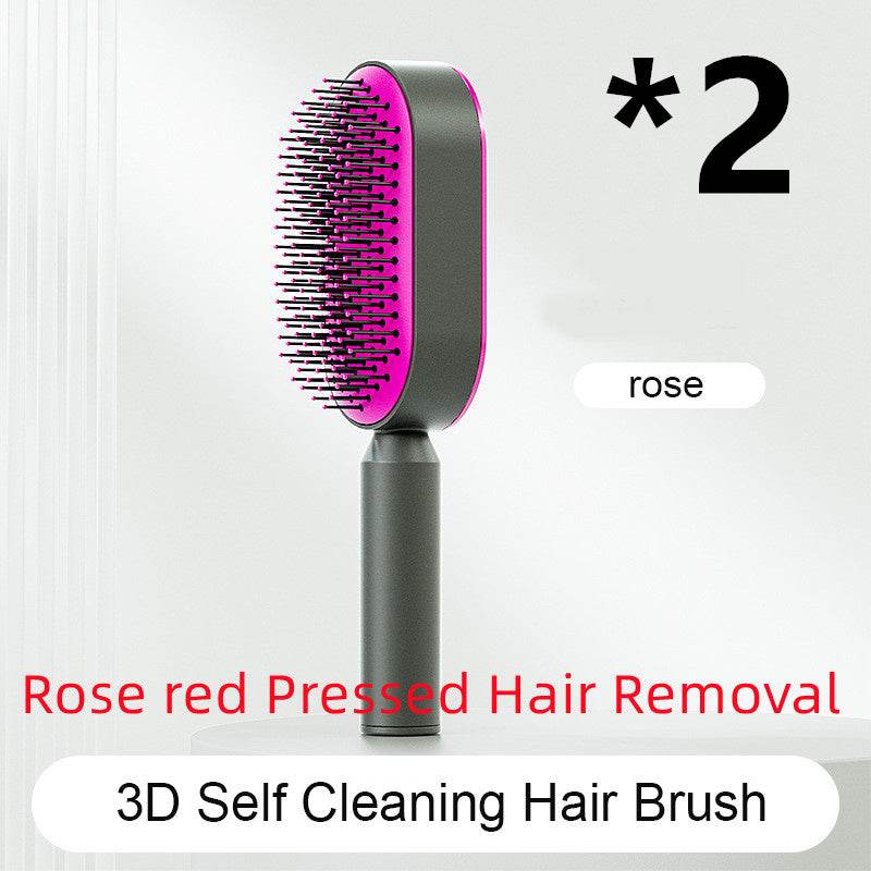 Self Cleaning Hair Brush with Scalp Massage & Detangling - Mahovastore