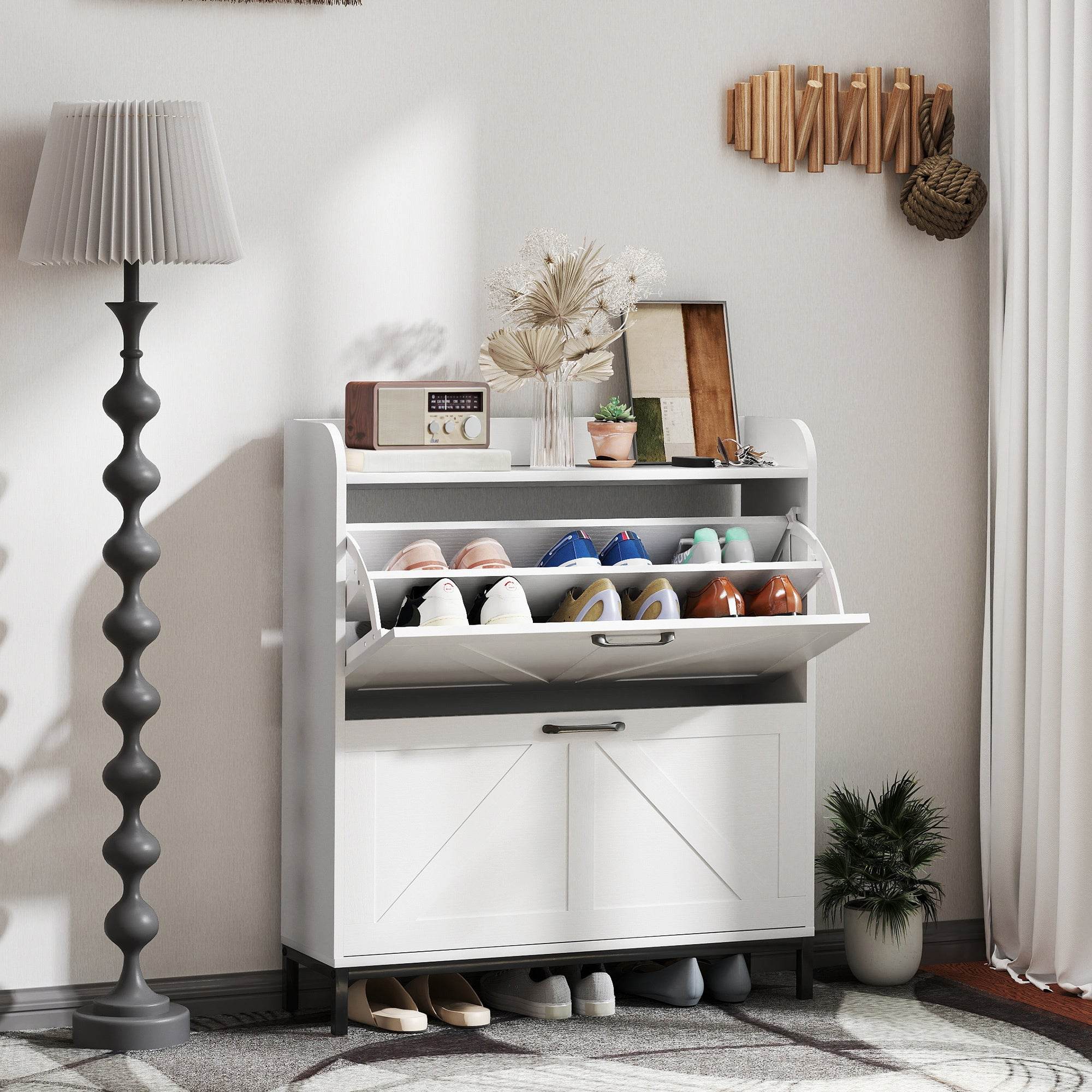 Narrow Shoe Storage Cabinet - Mahovastore