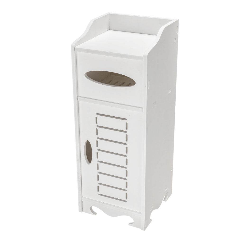 21cm White Bathroom Storage Cabinet - Mahovastore