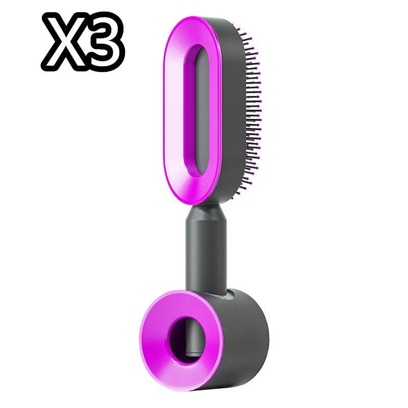 Self Cleaning Hair Brush with Scalp Massage & Detangling - Mahovastore