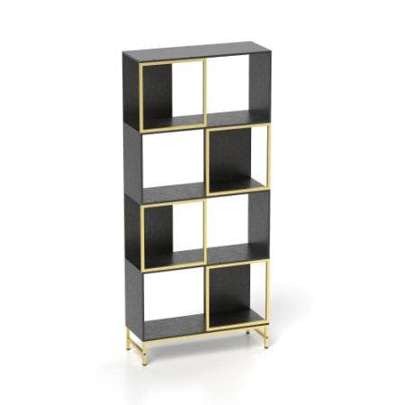 4-Tier Industrial Bookshelf - Mahovastore
