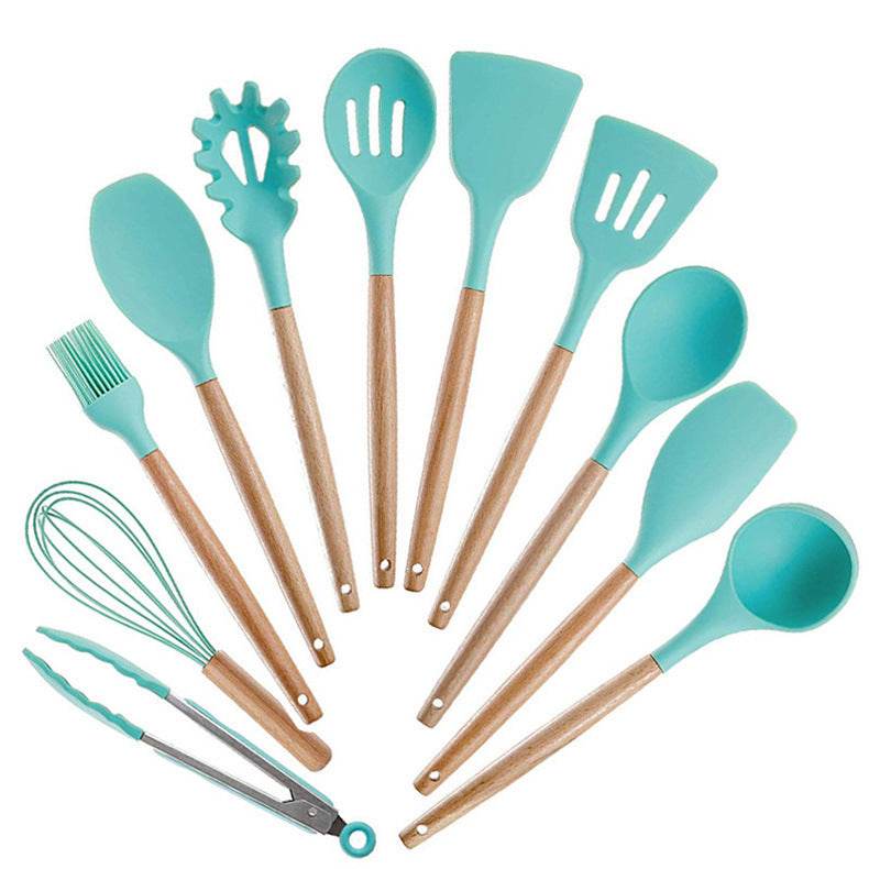 Silicone & Wood Kitchen Set - Mahovastore
