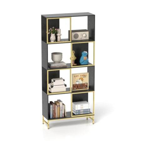 4-Tier Industrial Bookshelf - Mahovastore