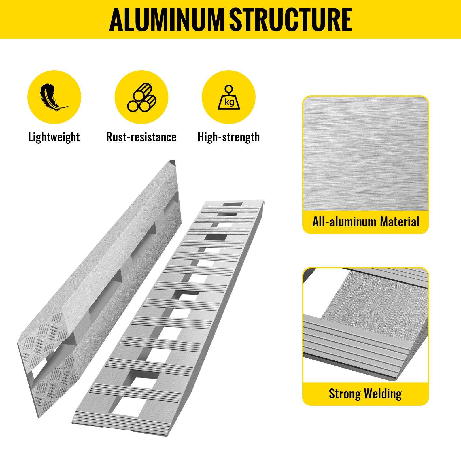 Heavy-Duty Aluminum Car Loading Ramps - Mahovastore