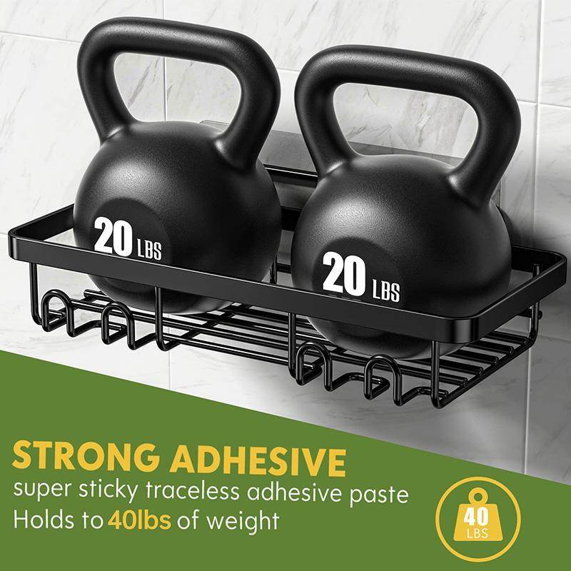 Heavy Duty Wall Mounted Shower Shelf – Bathroom Storage - Mahovastore
