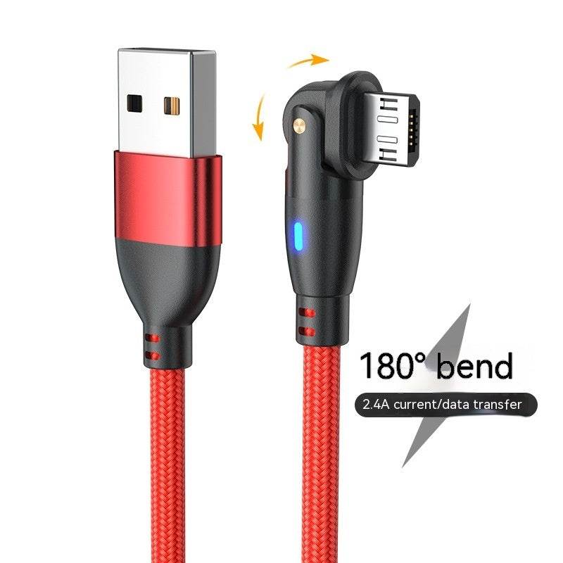180° Bending Fast Charge Data Cable - Best Charging Cables for You - Mahovastore