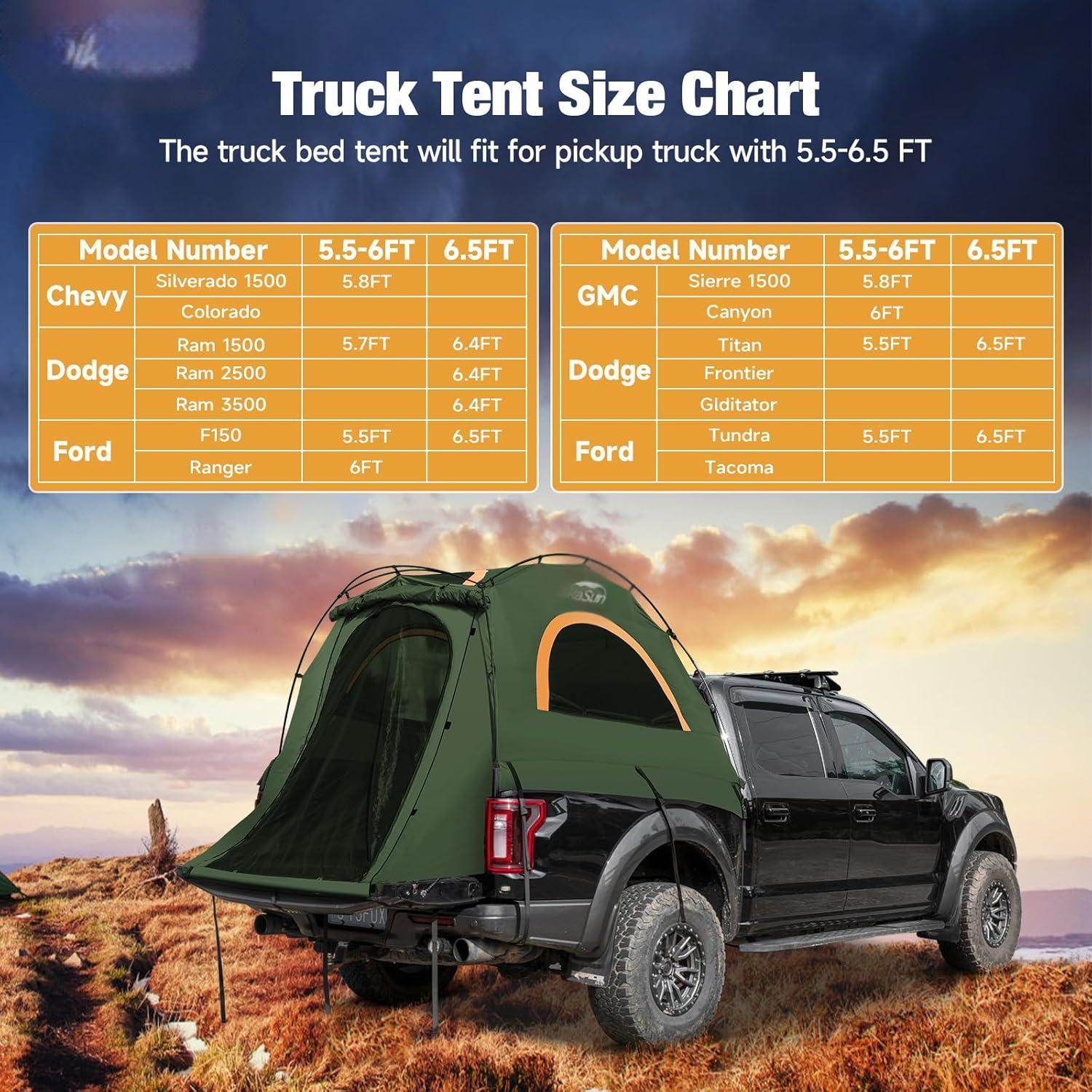 Truck Bed Tent for Camping - Mahovastore