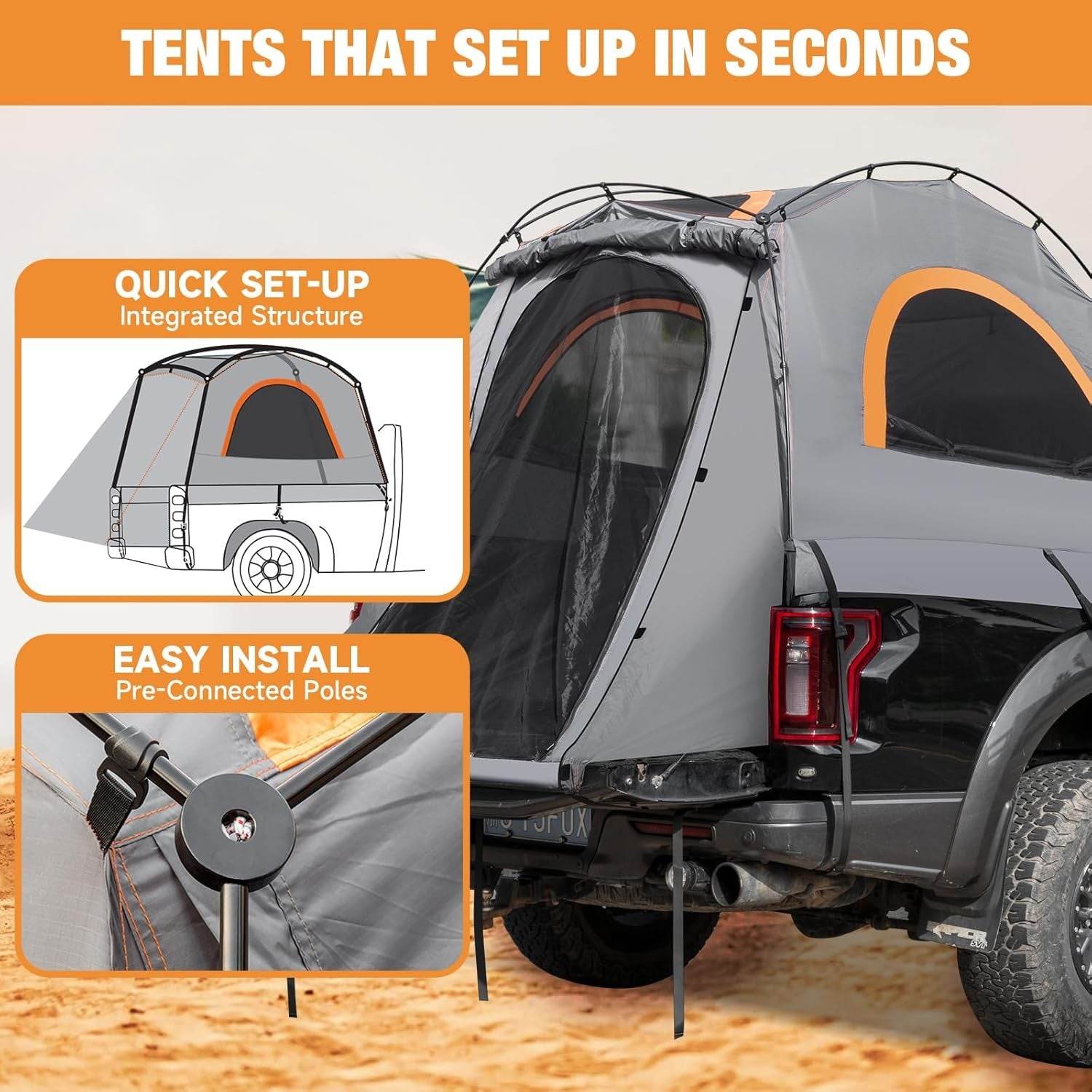 Truck Bed Tent for Camping - Mahovastore