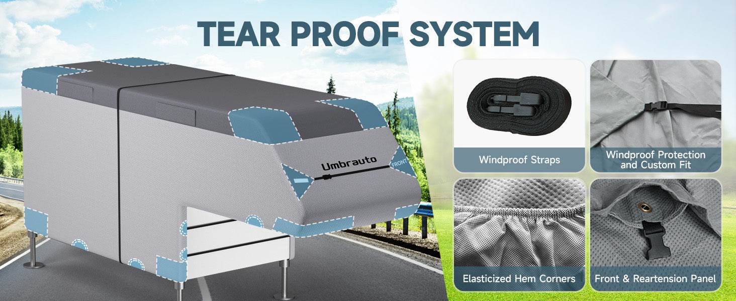 Heavy-Duty 7-Layer Truck Camper Cover - Mahovastore