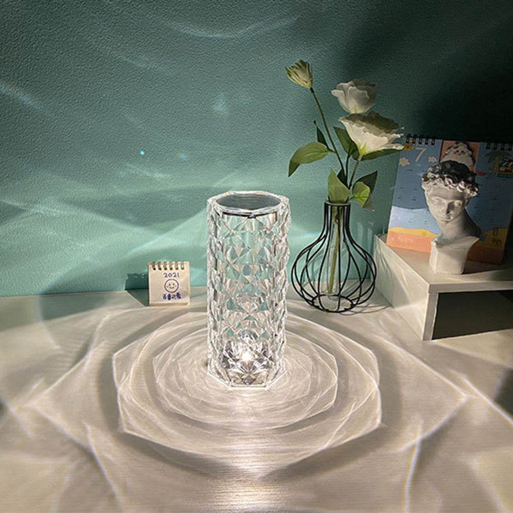 Crystal Diamond Rose Projector Lamp - Mahovastore