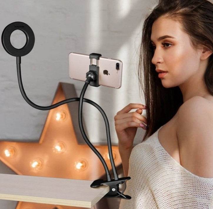 Adjustable LED Selfie Ring Light with Stand for Perfect Lighting - Mahovastore