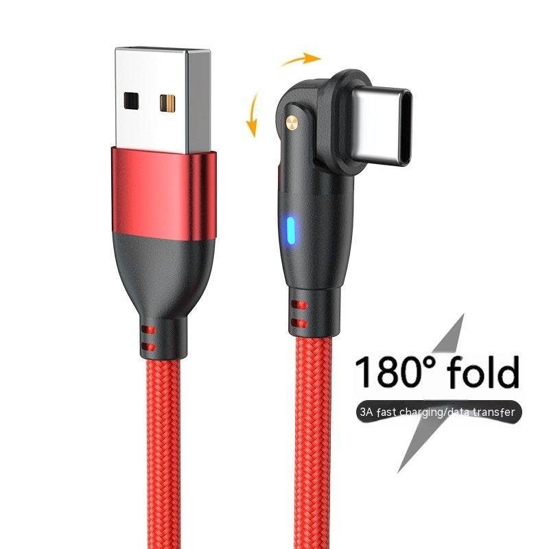 180° Bending Fast Charge Data Cable - Best Charging Cables for You - Mahovastore