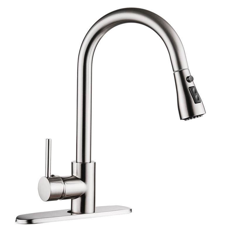 Pull-Out Hot & Cold Kitchen Sink Faucets – Modern Design - Mahovastore