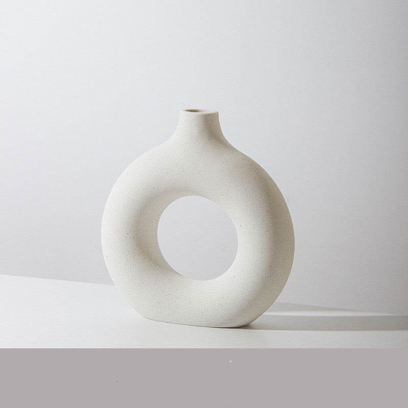 Frosted Unglazed Biscuit Vase - Mahovastore