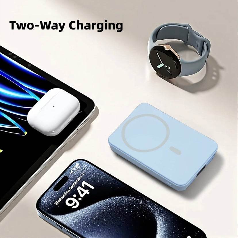 Magnetic Wireless Power Bank 10000mAh Fast Charger - Mahovastore