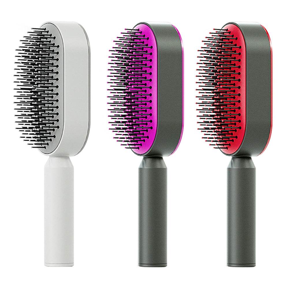 Self Cleaning Hair Brush with Scalp Massage & Detangling - Mahovastore