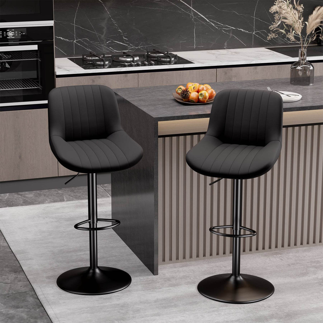 Modern 360° Rotating Swivel Bar Stool Chairs for Stylish Seating - Mahovastore
