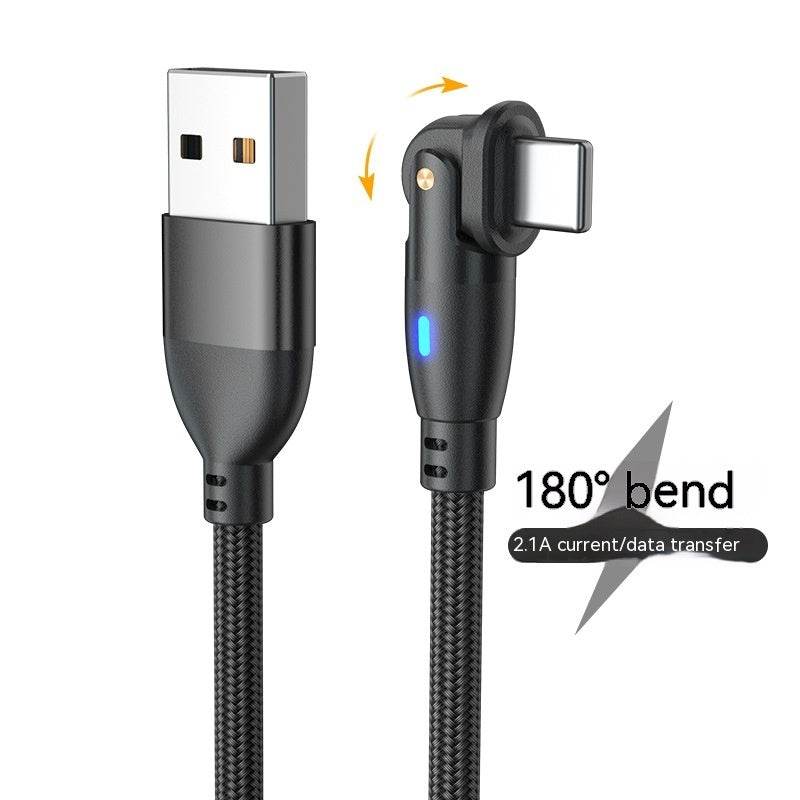 180° Bending Fast Charge Data Cable - Best Charging Cables for You - Mahovastore
