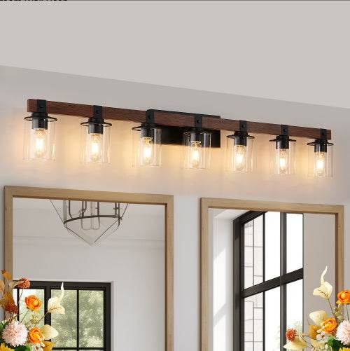 50'' Farmhouse 7-Light Vanity - Mahovastore