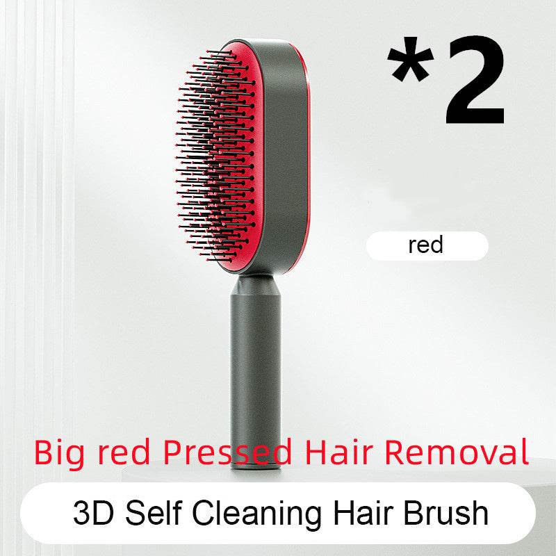 Self Cleaning Hair Brush with Scalp Massage & Detangling - Mahovastore