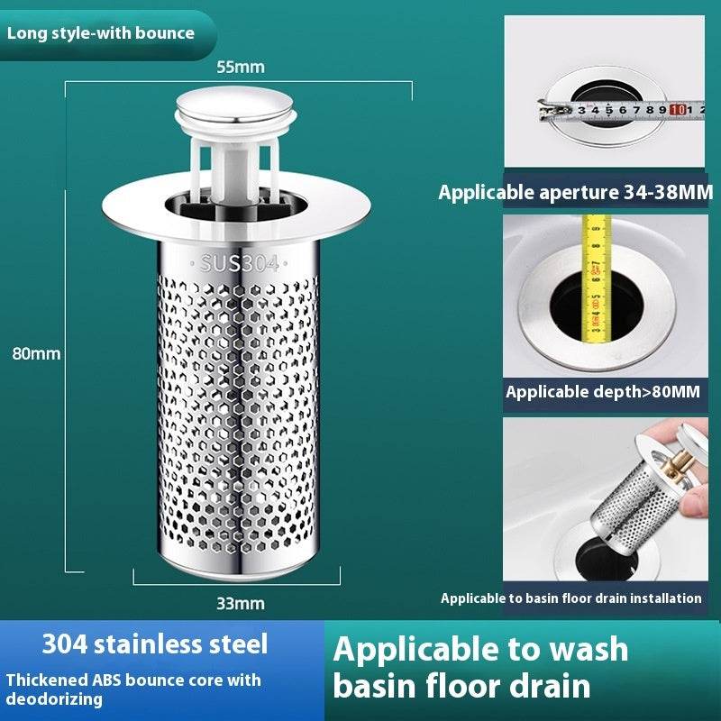 Drain Basin: Wash Basin Drainer with Bouncing Core Feature - Mahovastore